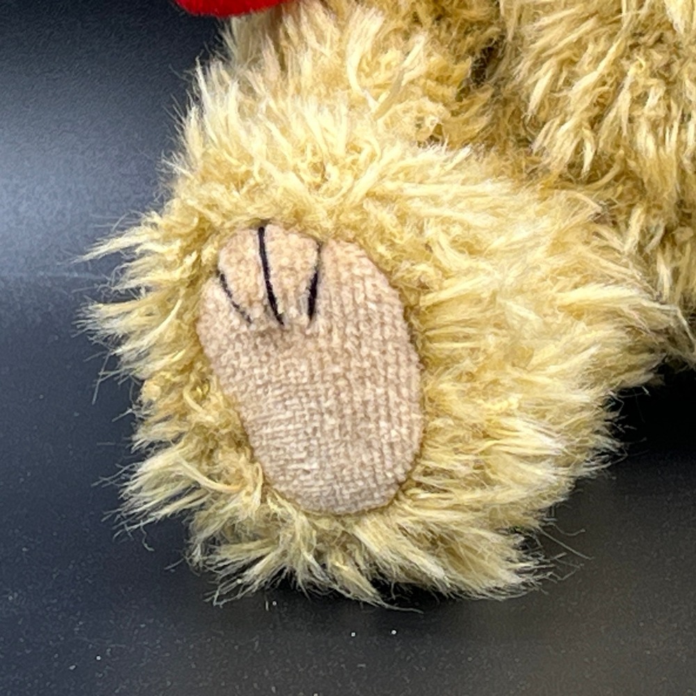 Ty Plush Teddy Bear Christmas Elf Hat Gold Accents Holiday Stuffed Animal 5.5" - Picture 4 of 7